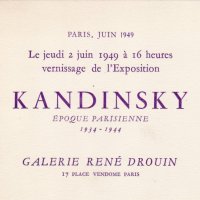 PLACARD DES OEUVRES DE L'EXPO. KANDINSKY