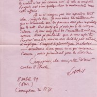 LETTRE DE LATIS À LOUIS BARNIER