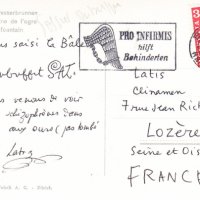 CARTE SIGNÉE DUBUFFET ET LATIS