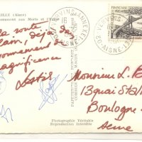 CARTE SIGNÉE LATIS, GAYOT, FLEURY, BOUCHÉ