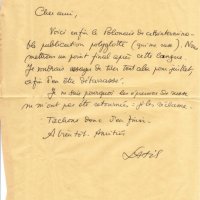 LETTRE SIGNÉE LATIS