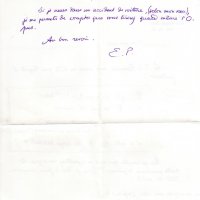 LETTRE SIGNÉE EMMANUEL PEILLET