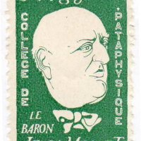 TIMBRE À L'EFFIGIE DU BARON MOLLET. FOND VERT