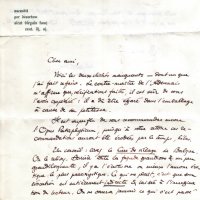 LETTRE DE HIPPOCLIDE (LATIS) À LOUIS BARNIER