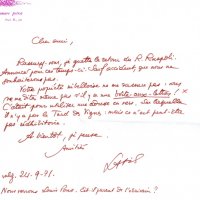 LETTRE DE LATIS À LOUIS BARNIER