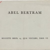 ABEL BERTRAM, AQUARELLES, DESSINS ET PEINTURES