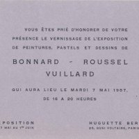 BONNARD, ROUSSEL, VUILLARD