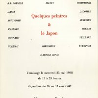 QUELQUES PEINTRES ET LE JAPON