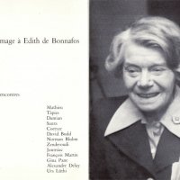 EN HOMMAGE À EDITH DE BONNAFOS