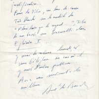 LETTRE D'ANDRÉ DU BOUCHET À LOUIS BARNIER