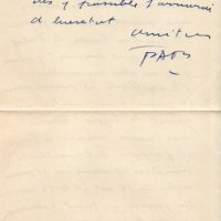 LETTRE DE PAB À LOUIS BARNIER