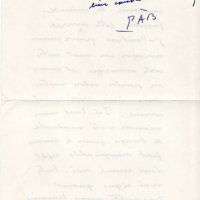 LETTRE DE PAB À LOUIS BARNIER