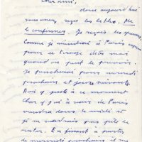 LETTRE DE PAB À LOUIS BARNIER
