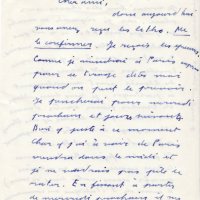 LETTRE DE PAB À LOUIS BARNIER