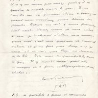 LETTRE DE PAB À LOUIS BARNIER