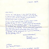 LETTRE DE RENÉ CHAR À L'IMPRIMERIE UNION