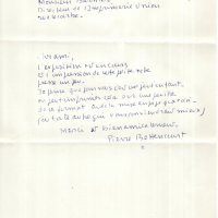 LETTRE DE PIERRE BETTENCOURT À LOUIS BARNIER