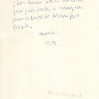 LETTRE DE PIERRE BETTENCOURT À LOUIS BARNIER