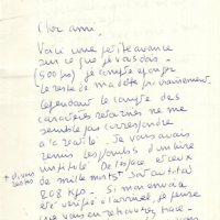 LETTRE DE PIERRE BETTENCOURT À LOUIS BARNIER