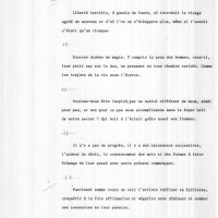 EPREUVE DU TEXTE CHÈRE VOISINE, MULTIPLE ET UNE