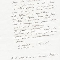 LETTRE DE RENÉ CHAR À LOUIS BARNIER