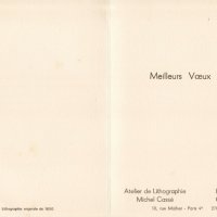 VOEUX DE BONNE ANNÉE DE MICHEL CASSÉ.
