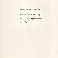 VOEUX DE BONNE ANNÉE DE M. ET P. VIGROUX