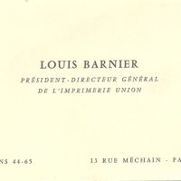 CARTE DE LOUIS BARNIER