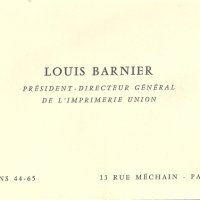 CARTE DE LOUIS BARNIER