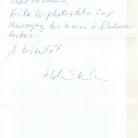 COURRIER DE ELMUT NEWTON À LOUIS BARNIER