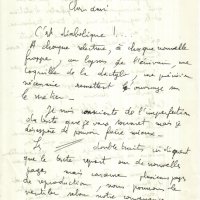 LETTRE DE MONIQUE (ESTÈVE) À LOUIS BARNIER
