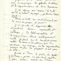 LETTRE DE MONIQUE (ESTÈVE) À LOUIS BARNIER