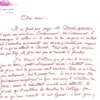 LETTRE DE LATIS À LOUIS BARNIER