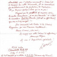 LETTRE DE LATIS À LOUIS BARNIER