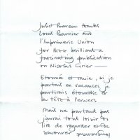 LETTRE DE JULIET BAREAU