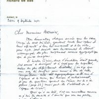 LETTRE DE PÉRAUDEAU