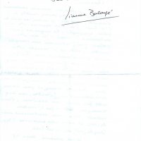 LETTRE DE SIMONE BALAYÉ