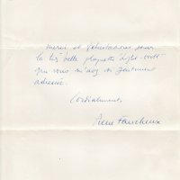 LETTRE DE PIERRE FAUCHEUX