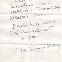 LETTRE DE MADELEINE BRAUN