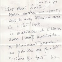 LETTRE DE MADELEINE BRAUN