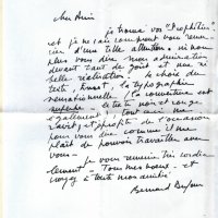 LETTRE DE BERNARD DUFOUR