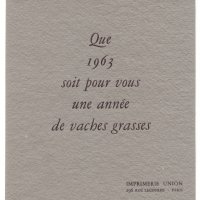 LA VACHE AU PRÉ NOIR DE JEAN DUBUFFET