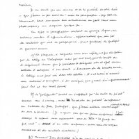 BROUILLON D'UNE LETTRE DE LOUIS BARNIER