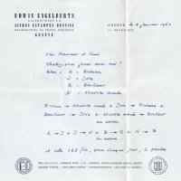LETTRE DE E. ENGELBERTS