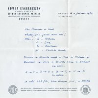 LETTRE DE E. ENGELBERTS